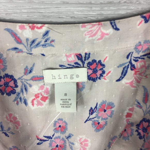 Hinge Floral V Neck Long Sleeve - Picture 3 of 5